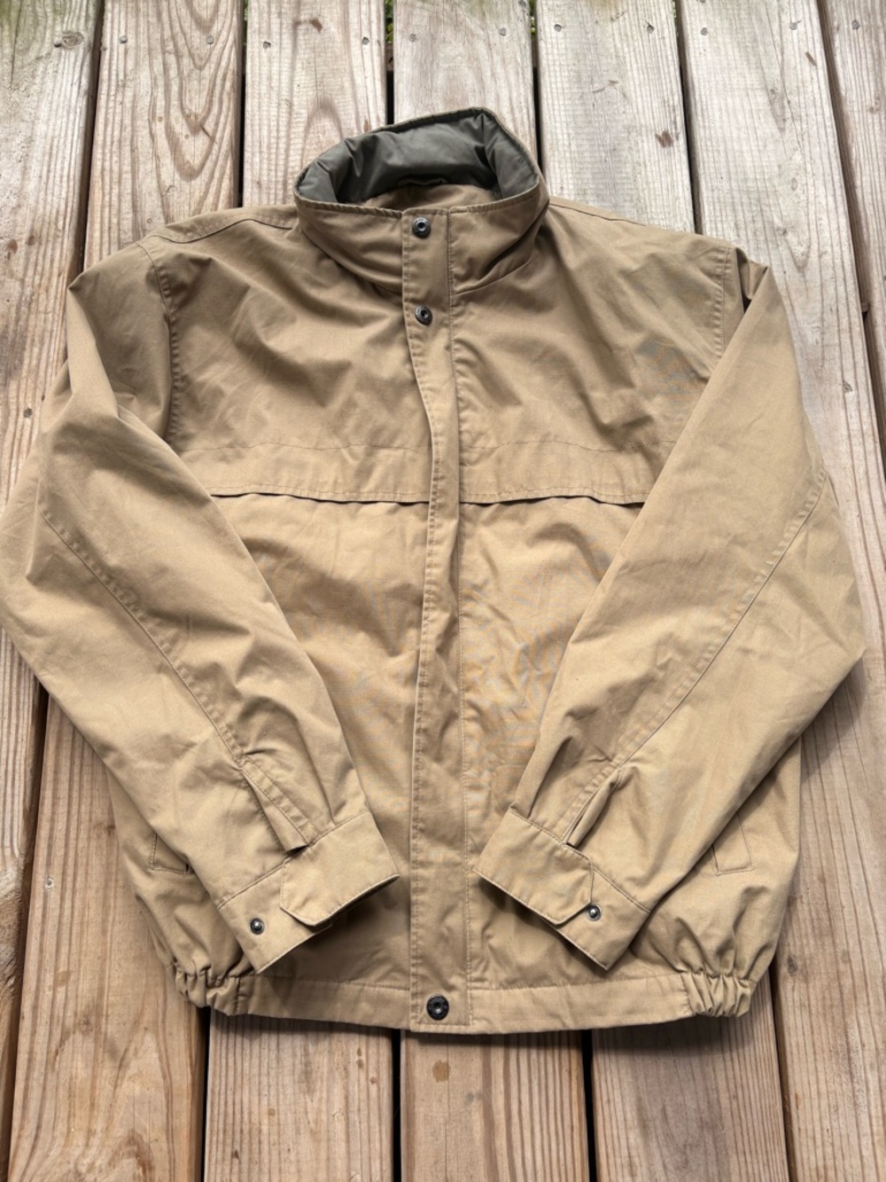 St. John's Bay Men's Khaki Lightweight Shirt‎ Jacket